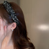 Luxury Inlaid Rhinestone HairBands for Women Korean Fashion Hair Pressure Headband Small Pearl Wedding Hair Jewelry