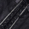 Women's Evening Corset Rhinestone Lace-up Corset Underbust Mesh Bustier Crop Top Bodices Sexy Lingerie Women Body Shaper