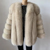 BEIZIRU Winter Woman Real Fox Fur Coat Warm Fashion Natural  New Luxury Stylelong sleeve fashion girls jacket