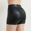 2023 Sexy Womens Shorts Shiny Elastic High Waist Shiny Faux PU Leather Short Pants Slim Hot Dance Clubwear Mini Shorts