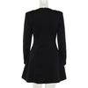 Sexy Fitted V-Neck Long-Sleeve Dress Elegant Solid Color High-Waist Pencil Skirt New Stylish Autumn/Winter Women's Banquet Dress