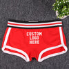 NEW Custom Underwear Girls Cotton Boyshorts Female Underwear Girls Gift Ladies Personalized Boxer Panties Breathable Women's