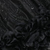 New Black Mesh See Though Flower Ruched Luxury Rhinestone Wedding Evening Mermaid Long Dress Women Strap Cocktail Birthday Robe
