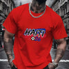 【New Arrival】Men Haiti 2026 Soccer Fan T-Shirt Red Short Sleeve Crewneck Tee Haitian Football Flag Inspired Tops