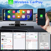 11.26 inch Car DVR 4K Dash Cam Dual Lens Wireless Carplay & Android Auto Video Recorder Monitor GPS Navigation 5G Wifi FM AUX