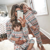 Christmas Family Matching Pajamas Set 2025 Mom Dad Kids Elk Print 2Pcs Clothes Baby Romper Family Look Soft Sleepwear Xmas Gift