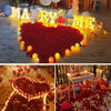 100/200Pcs Artificial Love Heart Petals Valentine's Day Wedding Party Confetti Petals Sponge Satin Fabric Table Bed Decorations