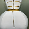 2025 New Arrival High Quality Women Sexy Bandage Tops Fashion Pencil Skirts Set Nightclub Party Celebrate Women's Set