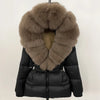 OFTBUY 2025 Winter Clothing Puffer Jacket Women Real Fox Fur Hooded Thick Warm 90% White Duck Down Coat Female Parkas Waterproof