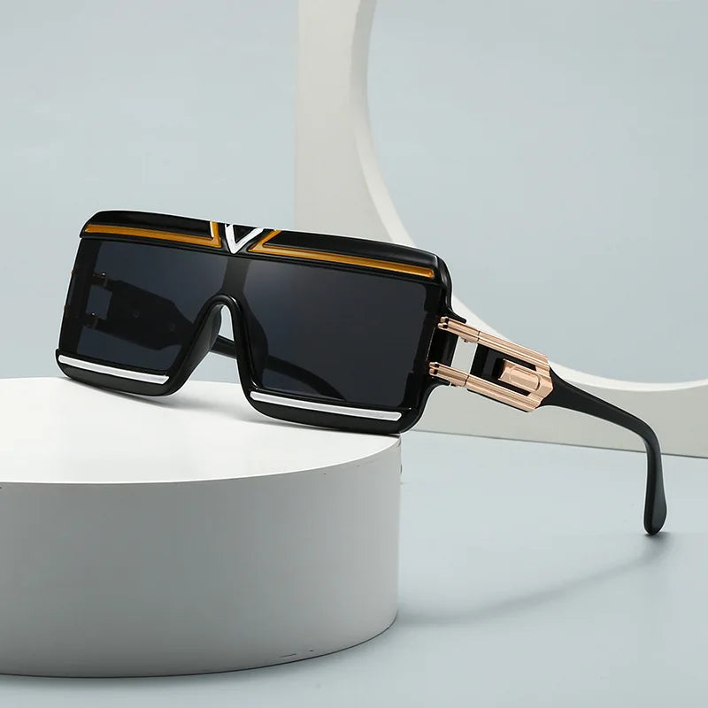 Modern Luxurious Sunglasses for Men Women Square Gradient Designer Unisex Brand Glasses Glamour Fashion Shades UV400