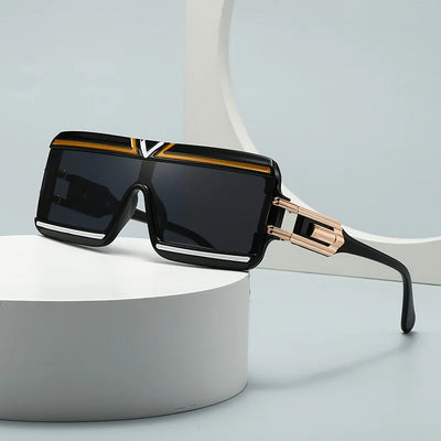 Modern Luxurious Sunglasses for Men Women Square Gradient Designer Unisex Brand Glasses Glamour Fashion Shades UV400