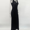 Trendix Knit Backless Dress For Women V Neck Slim Sleeveless Suspender Maxi Dress Vacation Sexy Beach Knitted Elegant Long Dress