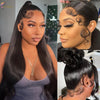 250 Density 360 Full Lace Wigs 100% Human Hair Glueless PrePluck Brazilian Straight 13x4 Transparent Lace Frontal Wig For Women