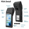 Handheld POS Receipt Printer for Android 8.1 1D 2D QR Barcode Scanner PDA Terminal Support 3G WiFi Touchscreen 58mm Width