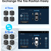 JMCQ USB Android TPMS Tire Pressure Monitoring System Display Alarm System Internal External 5 Sensors For Car Navigation Radio