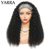 Brazilian Kinky Curly Headband Wig Human Hair 8-30 Inch Remy Kinky Curly Human Hair Wigs For Women 180% Density Full Machine Wig