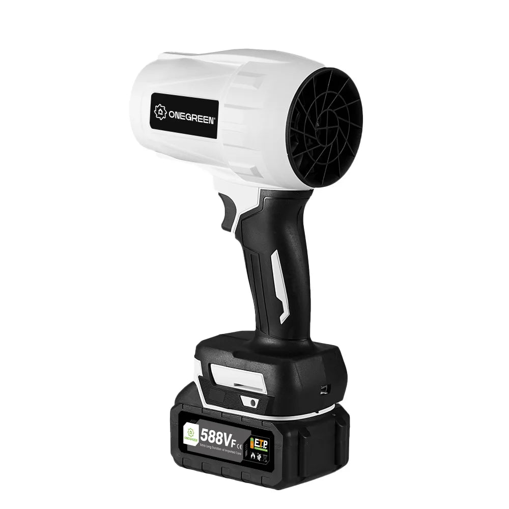 ONEGREEN 2000W Electric Brushless Turbo Fan Blowers Cordless 150000RPM Air Blower Violent Power Tools for Makita 18V Battery