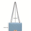 Fashionable Mini Quilted Embossed Chain Shoulder Bag Simple And Versatile Diagonal Crossbody Bag For Women Square Handbag