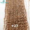 Crochet Braids Human Hair Pre Loop Boho Box Braid Crochet Human Hair Bundles Pre-looped With Curly Ends 100 Strands Color 30 27