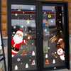 Christmas Window Sticker Merry Christmas Decorations For Home 2024 Cristmas Ornament Xmas Navidad Natal Gifts New Year 2025