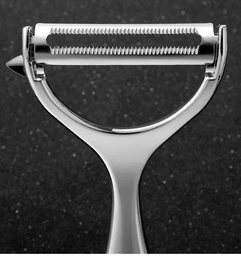 Serrated Blade/Flat Edge Peeler Potato Peeler Slicer Knife Watermelon/Melon Grater Kitchen Multi-Purpose Tool