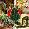 Christmas Green Cane Ribbons Garland DIY Xmas Tree Ornaments Green Cane Ribbons Wreath Hanging Pendent Home Party Decoration