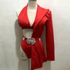 Bar Nightclub Women Singer Dancer Team Stage Performance Clothes Irregular Bikini Blazer Rave Outfit Modern Jazz Dance Costume