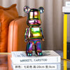 20/28/35cm Aesthetic Bear Figure Stautes Ceramics Violent Bear Figurines Sculptures Decor Luxury Room Decorations Home Ornament