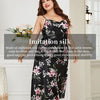 XL-5XL Big Size Sexy Suspender Nightdress Sleepwear Lingerie Summer Women Nightgown Loose Silky Satin Dressing Gown Loungewear