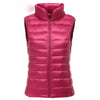 New 2024 Women Women Ultra Light Down Vests Slim Sleeveless Jacket Portable Girl Lightweight Windproof Waistcoat