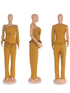 Spring 2 Pieces Set for Woman Pearl Top with Sleeves Pants Suit Women Outfit Elegant Classy Evening Wholesale Dropshipping