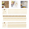 24Pcs/90Pcs Flatware Set Stainless Steel Silverware Utensil Kitchen Tableware Forks Knives Spoons Cutlery for Home Restaurant