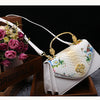Leather Women's Bag 2025 New Fashion Snake-print Cowhide Small Handbags Shoulder Crossbody Bags Lady Party Messenger Shell Bags