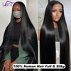 250 Density 13x6 HD Lace Frontal Wig Invisible Real HD Lace 13x4 Full Frontal Lace Wig Straight Pre Plucked Virgin Human Hair