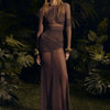 Articat Elegant Mesh Patchwork Long Sleeve Bodycon Party Club Evening Dress Sexy Double Layer Perspective Vestido Autum Clothing