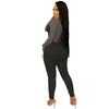 Sexy Mesh Patchwork Jumpsuits for Women Elegant Long Sleeve Bandage One Piece Party Long Bodysuit