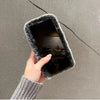 Plush Girl Mirror Case For iPhone 14 15 Pro Max 11 12 13 Pro Max Cosmetic Mirror Drop Protection Cover