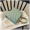 Ladies Fashion Large Capacity Chain Bag Retro Square Tote Bag Diamond Texture Shoulder Crossbody Daily Hundred Underarm Handbag