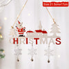 Gnome Santa Claus Wooden Hanging Ornament 2024 Merry Christmas Decoration for Home Door Xmas Tree Pendants Navidad New Year 2025