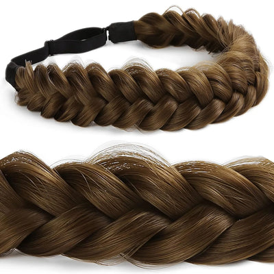Synthetic Premium Adjustable Handmade Braided Elastic Band Hair Fashion Braiding Hair Headband Headwear For Women