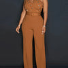 Sexy vintage rhinestone bodycon jumpsuit women 2025 summer Pants jumpsuits body birthday party club outfits bodysuit overalls HL