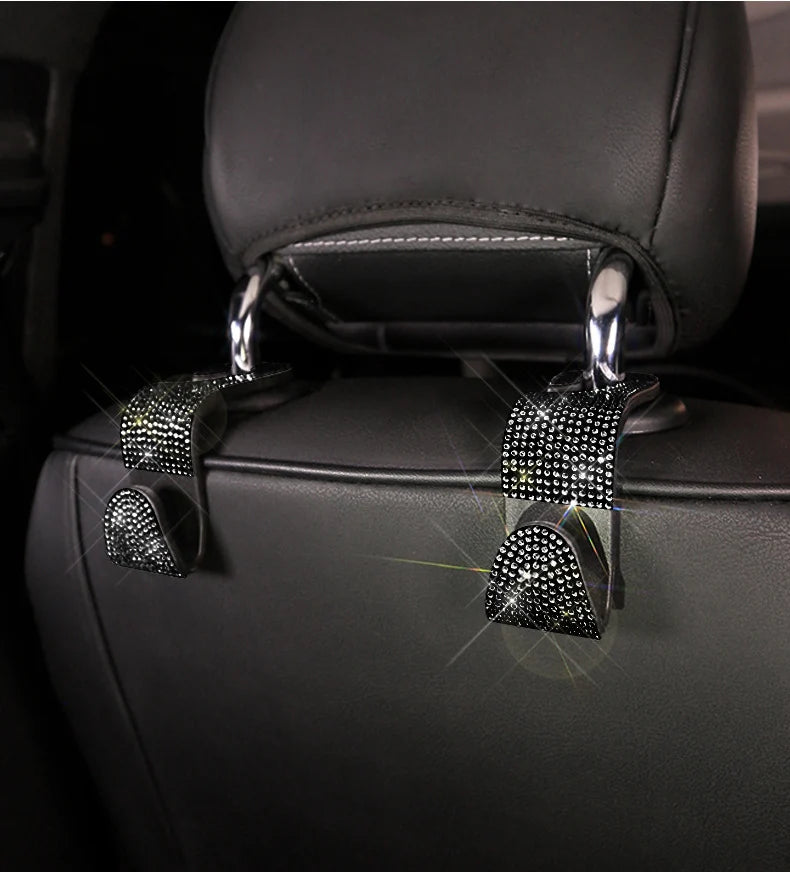 Black Diamond Crystal Car Gear Shift Cover Rhinestone Auto Shifter Hand Brake Cover Bling Car Interior Accessories Decorate