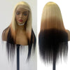 Ombre 613 Lace Front Human Hair Wigs Pre Plucked 13x4 HD Lace Front Wig Reverse Ombre Hair On Blonde 3 Tone Ombre Wigs On Sale