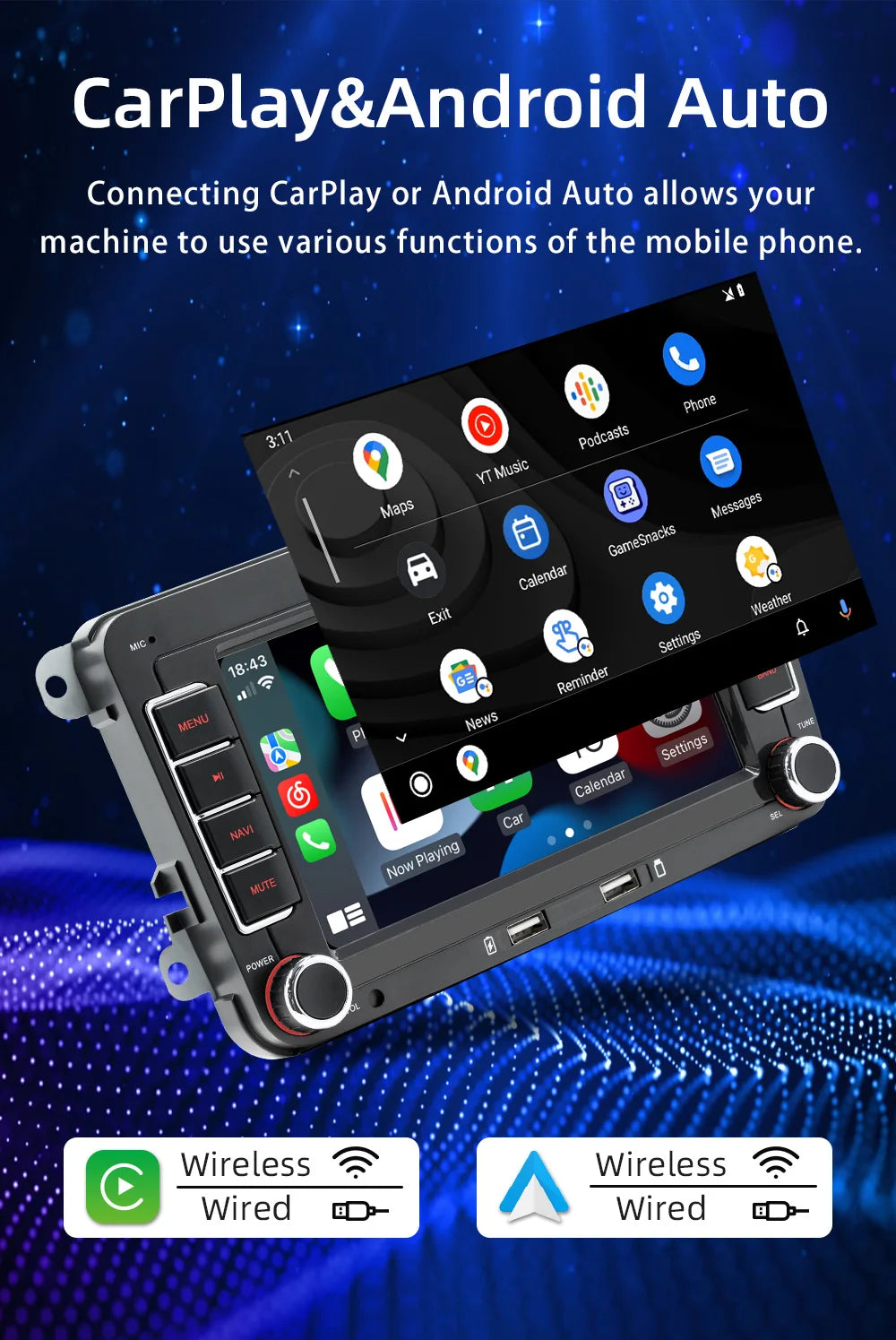 Android 13 Car Radio For VW Volkswagen Golf 5 6 Touran Passat B6 Jetta MK5 MK6 Autoradio Multimedia Player Smart car systems