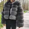 Maomaokong 2025 Natural Real Fox Fur Coat Women Winter Warm Luxury Fur Jacket Detachable Long Sleeves Female Vest Furry Coats