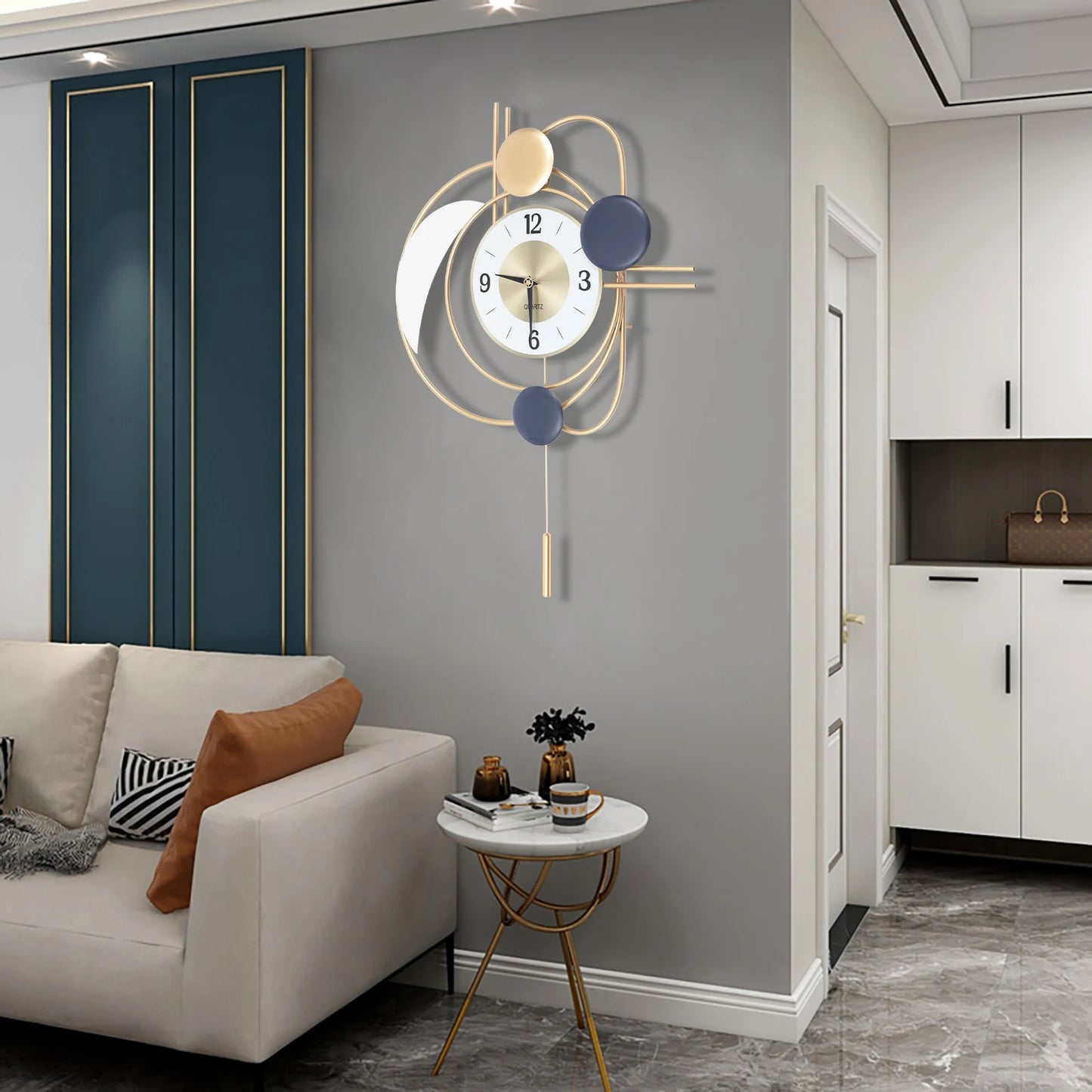 Creative Wall Clock Hanging Clocks Art Hanging Clocks For Living Room Modern Home Decor 3D Mute
