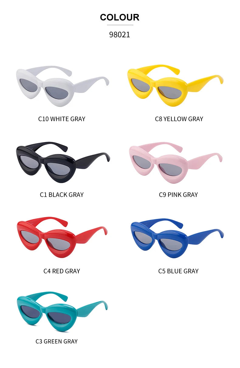 Cat Eye Sunglasses Women Sexy Lip-Shaped Sun Glasses for Female New In Fashion Punk Sunglass Men Gafas De Sol Trending Products