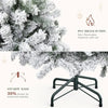 Prelit Snow Flocked Artificial Full Christmas Tree 9ft with Remote Control Christmas Pine Tree with 11 LightModes 2094 Branch T