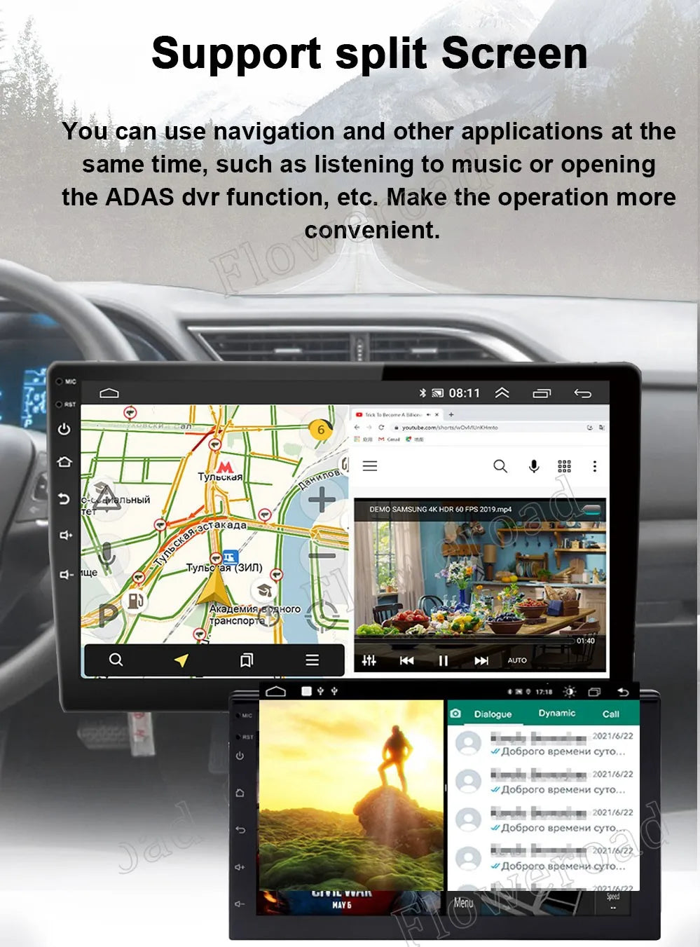 For Nissan NP300 NAVARA Platform Chassis D40 Pathfinder R51 2004 - 2012 8+256G Car Radio Wireless CarPlay Android 13 QLED Screen