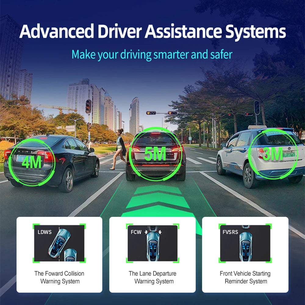 New Imagebon 11.4″ H70 Pro 4K ADAS QLED In-cell Display Car DVR Wireless CarPlay & Android Auto Night Vision AUX FM Dash Camera